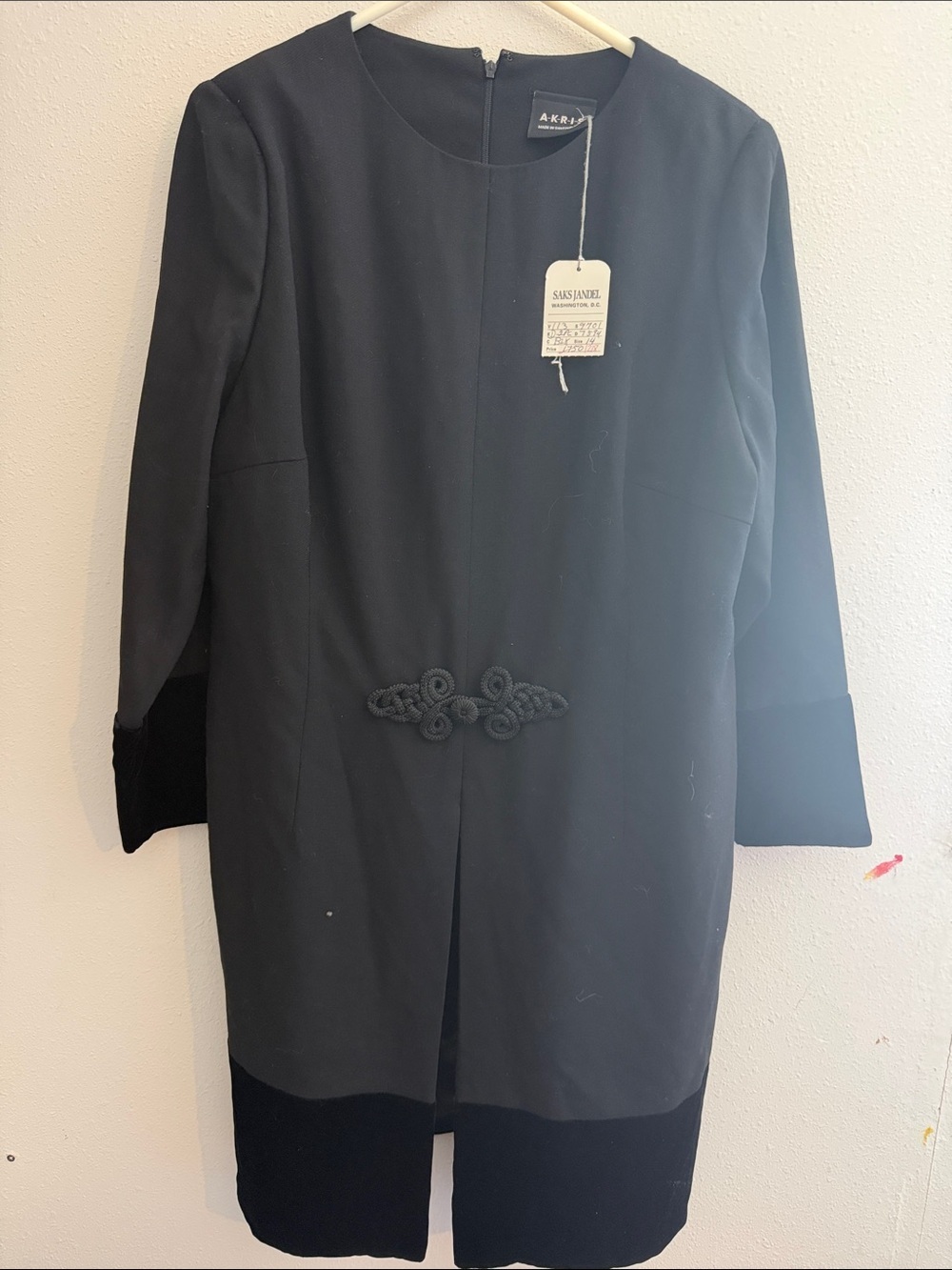 Akris Black elegant evening vintage dress